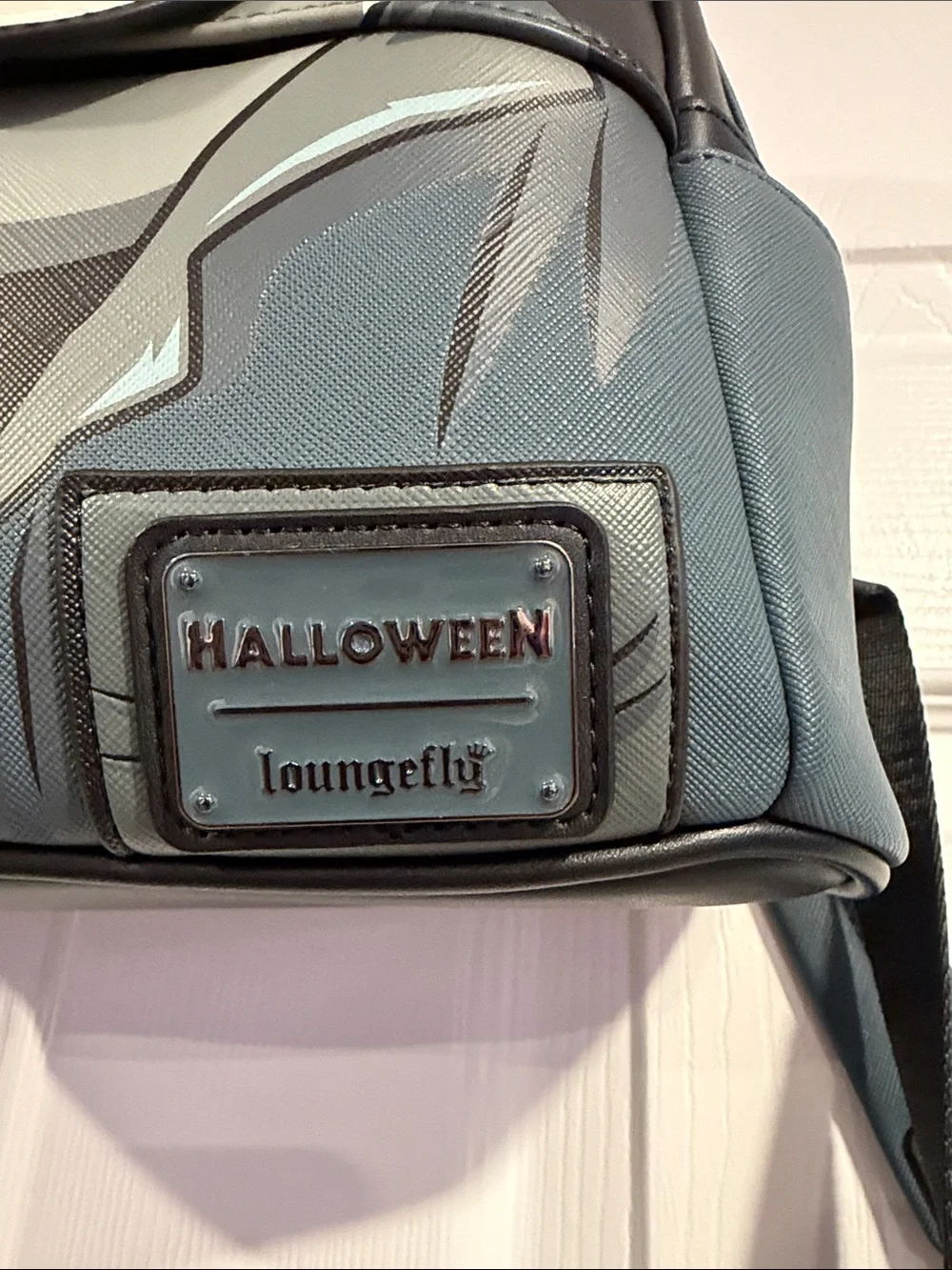Loungefly Halloween Michael Myers Graphic Mini Backpack - Black/Blue